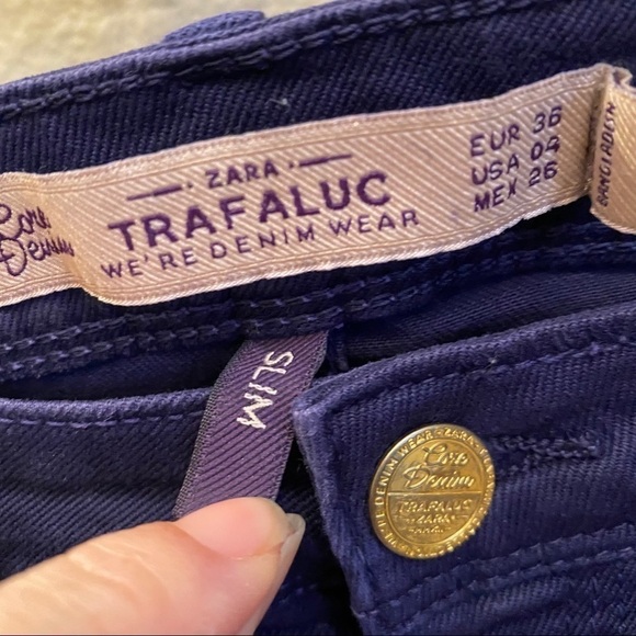 ZARA Slim Fit Jeans Size 4 - Picture 3 of 7